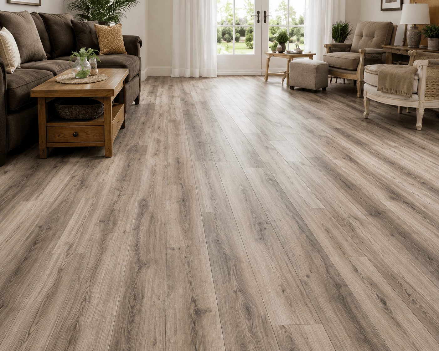 Rustic oak flooring installed at the Purcell Hope Center